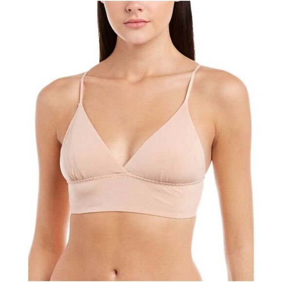 New Cosabella Tempo Triangle Bralette Sz Small‎ Tan Nude Wire-Free Soft Sexy - Picture 1 of 7